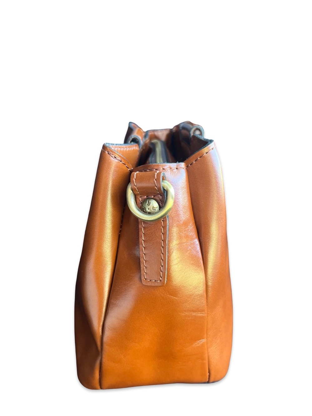 Patricia Nash Empoli Convertible Crossbody Handbag - Tan Heritage Leather - Picture 6 of 14